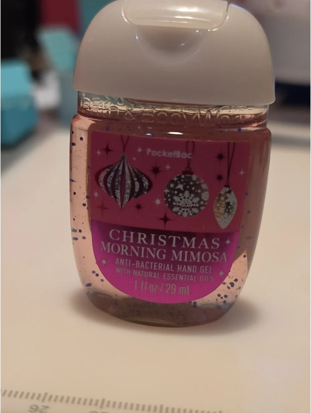 bath & body works christmas morning mimosa pocket bac anti bacterial 1 fl oz...